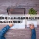 北京限号2022年8月最新限号(北京限号查询2020年8月轮换)